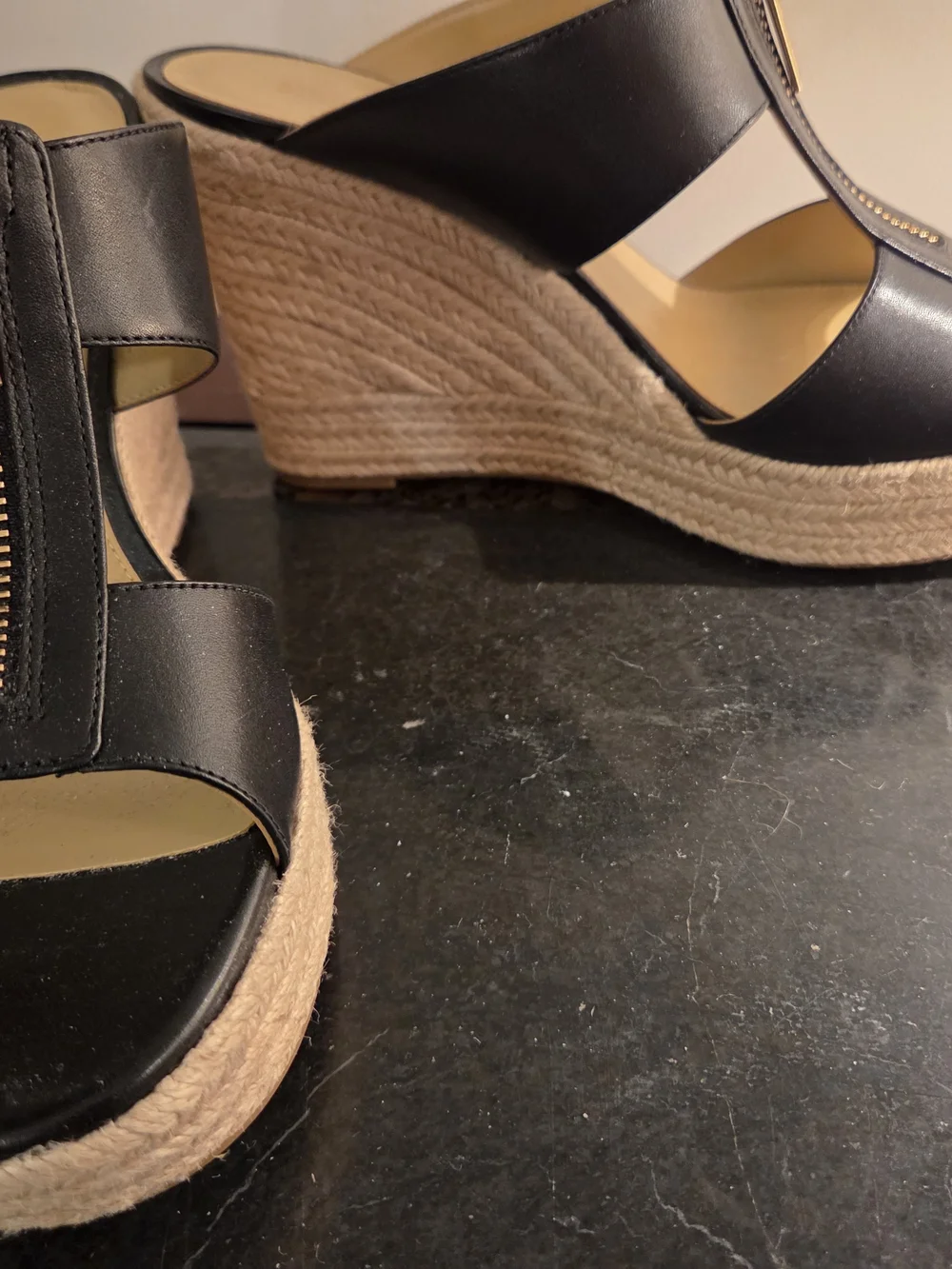 MICHAEL Michael Kors black leather